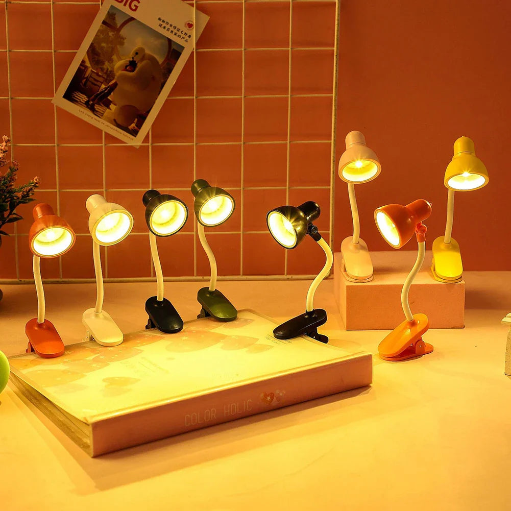Mini LED Study Lamp – Portable Flexible Desk Light for Reading & Study