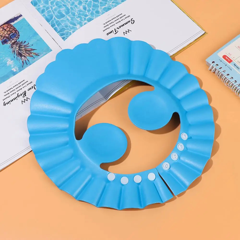 Pack of 2 Kids Shower Cap – Adjustable Baby Bath Shampoo Shield Hat
