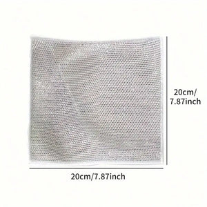 Wire Cleaning Cloth (Pack of 10) – Heavy Duty Metal Scrubber Pads | Non-Scratch Kitchen Cleaning Cloth