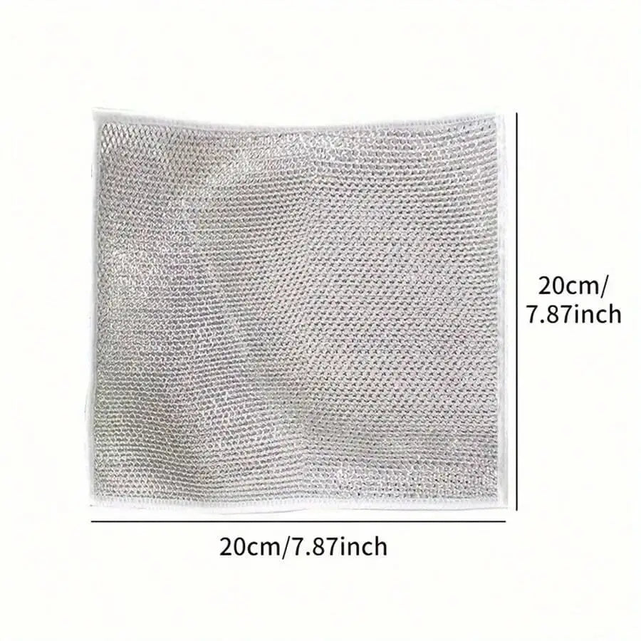 Wire Cleaning Cloth (Pack of 10) – Heavy Duty Metal Scrubber Pads | Non-Scratch Kitchen Cleaning Cloth
