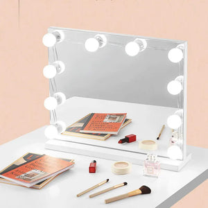 LED Vanity Mirror Light – 3 Color Modes Makeup Light (USB, Hollywood Style Lighting)
