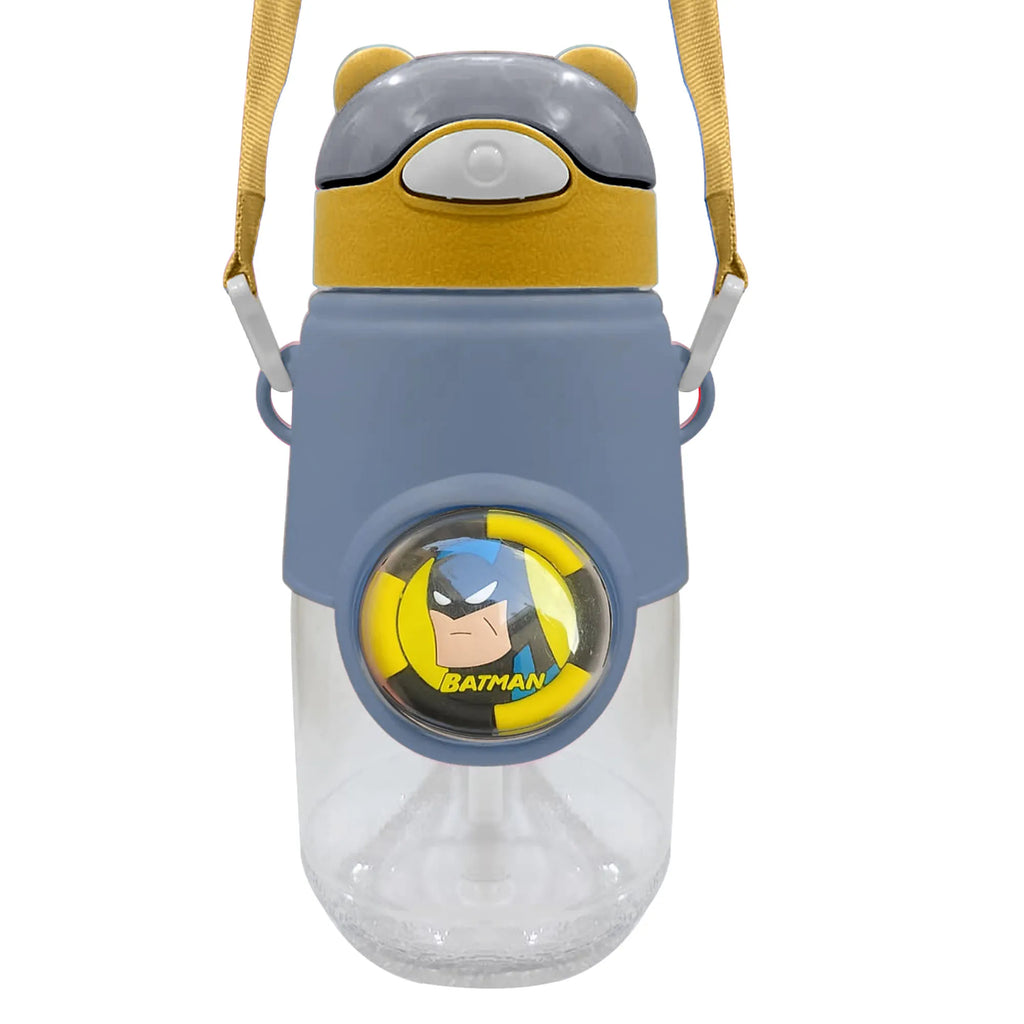 Fancy Style Mighty 3D Cartoon School Bottle – Kids Straw Water Bottle (Leakproof)