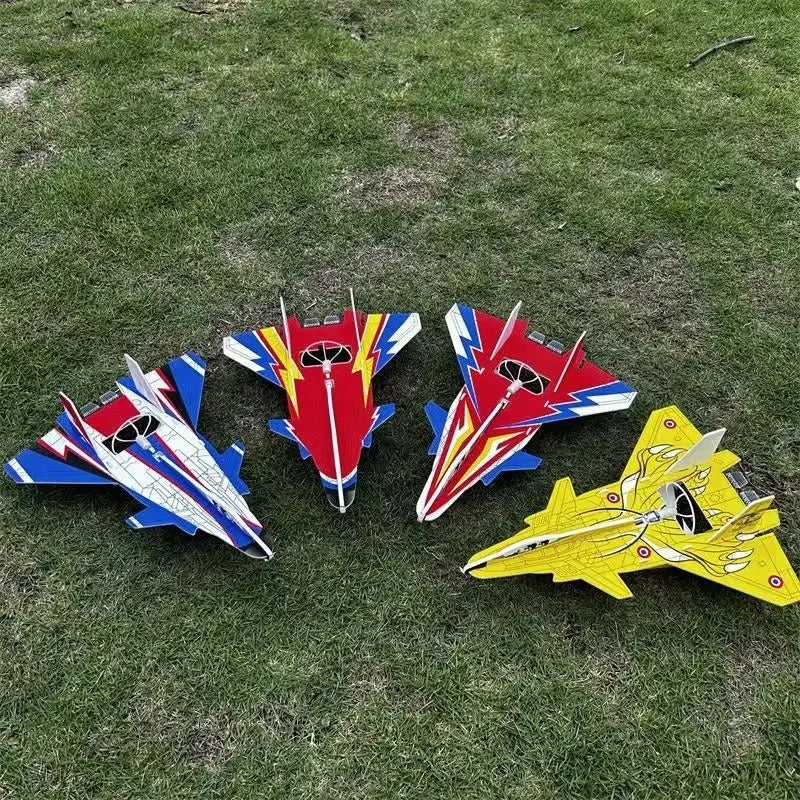 Electric Airplane Toy for Kids | LED Light Flying Glider Aircraft