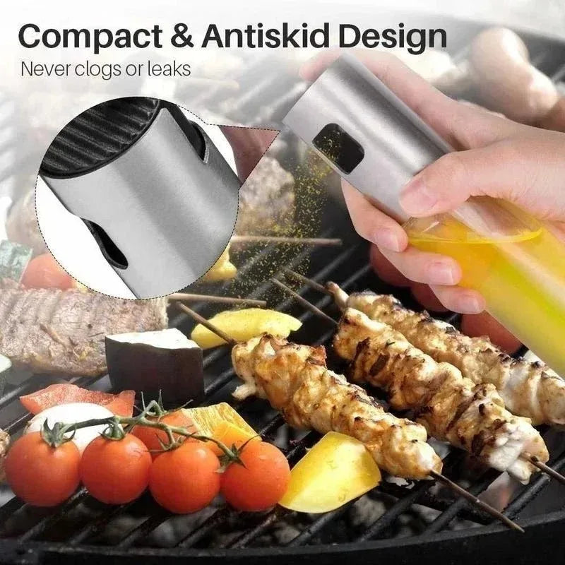 Oil Spray Bottle – Refillable Cooking Oil Sprayer | Kitchen BBQ Olive Oil Dispenser