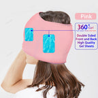 Hot & Cold Therapy Ice Cap – Gel Headache Relief Mask | Migraine Relief & Stress Cooling Cap
