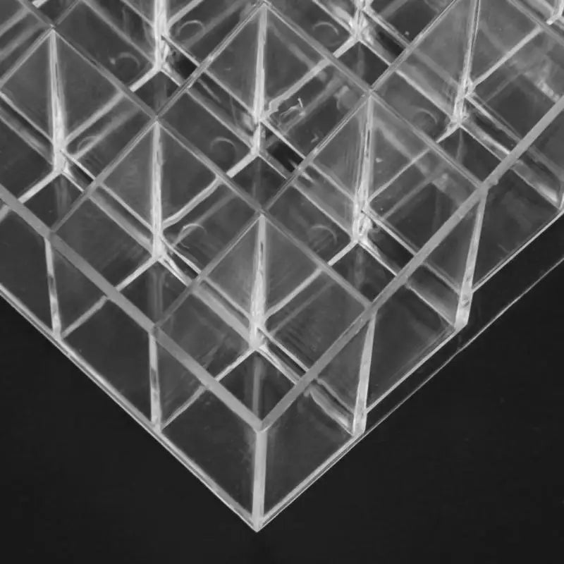 24 Grid Makeup Organizer – Acrylic Cosmetic Storage Box | Lipstick, Nail Polish & Beauty Organizer
