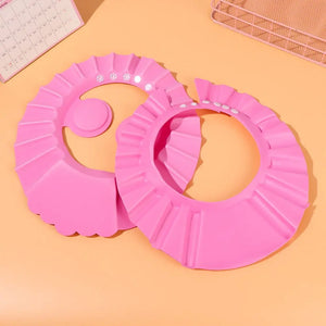 Pack of 2 Kids Shower Cap – Adjustable Baby Bath Shampoo Shield Hat