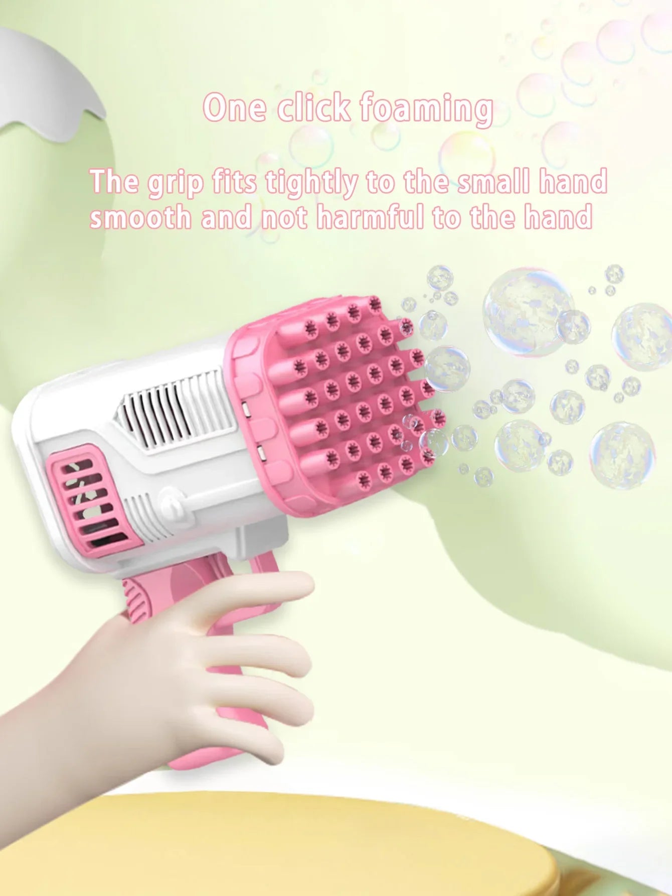 32 Hole Bubble Gun Bazooka for Kids – Automatic Bubble Blaster Toy