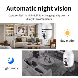 WiFi Bulb Camera 360° – HD Security Camera with Mobile App