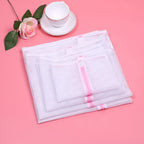 Pack of 2 Mesh Laundry Bag – Zippered Washing Machine Protection Net Pouch