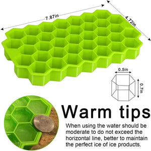 Silicone Ice Cube Tray with LED Effect – Flexible Ice Mold for Drinks | Reusable Ice Cube Maker