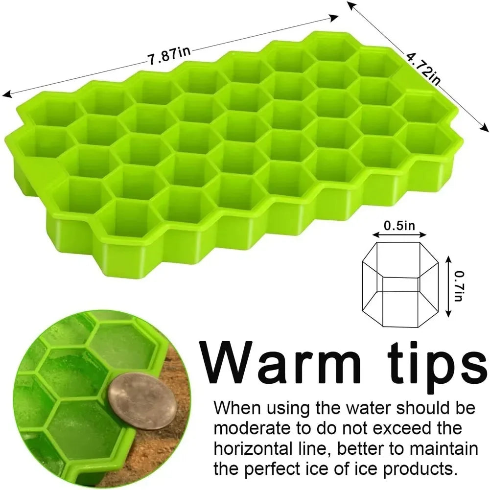 Silicone Ice Cube Tray with LED Effect – Flexible Ice Mold for Drinks | Reusable Ice Cube Maker