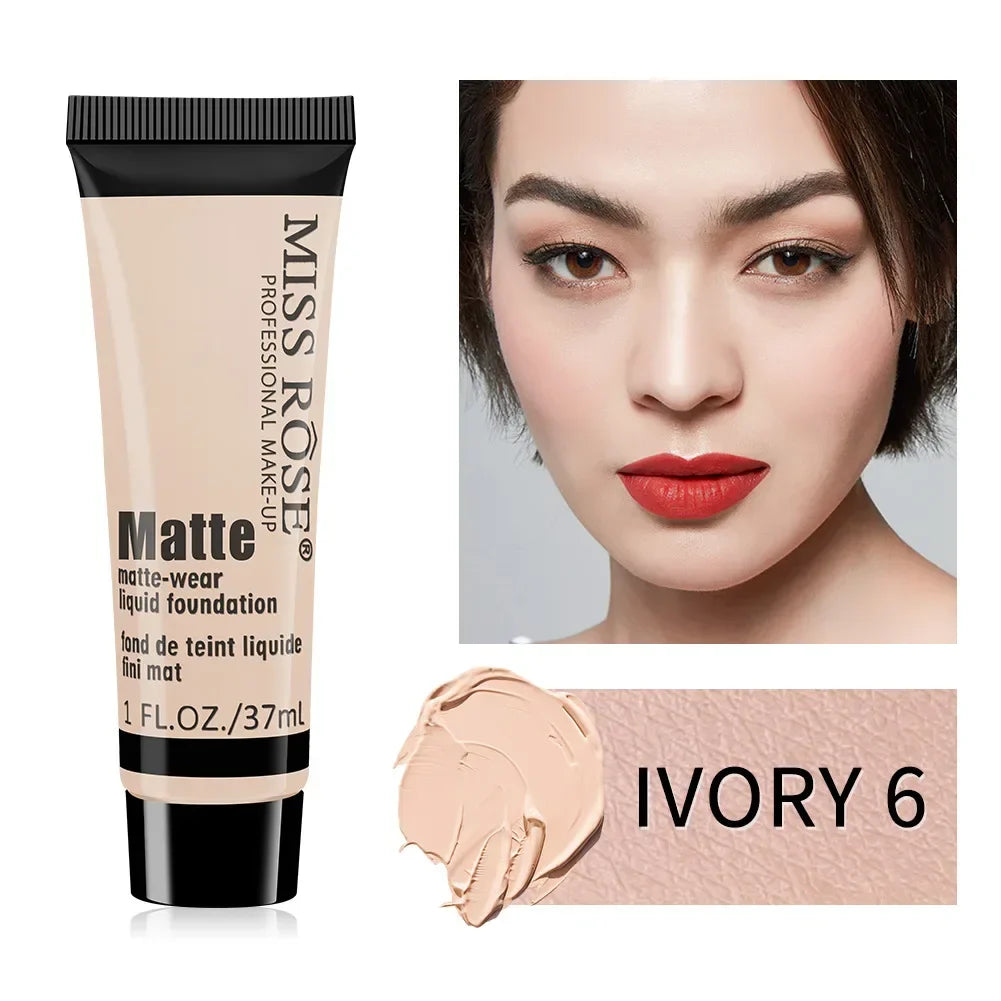 Miss Rose Matte Foundation – Long Lasting Full Coverage Liquid Foundation