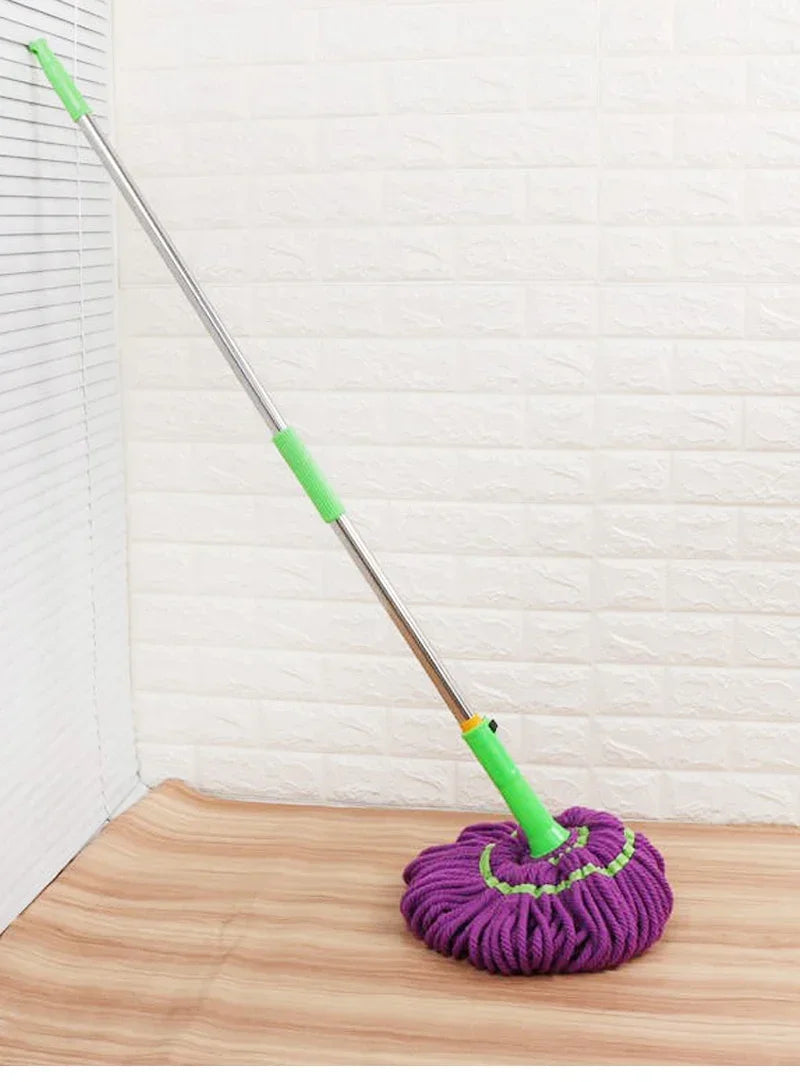 Twist Mop Wring-Out – Hand Press Floor Cleaning Mop with Super Absorbent Head
