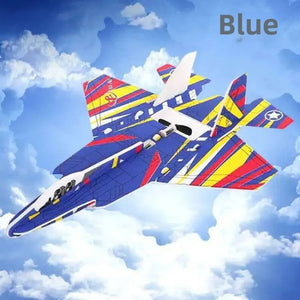 Electric Airplane Toy for Kids | LED Light Flying Glider Aircraft