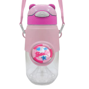 Fancy Style Mighty 3D Cartoon School Bottle – Kids Straw Water Bottle (Leakproof)