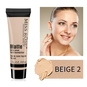 Miss Rose Matte Foundation – Long Lasting Full Coverage Liquid Foundation
