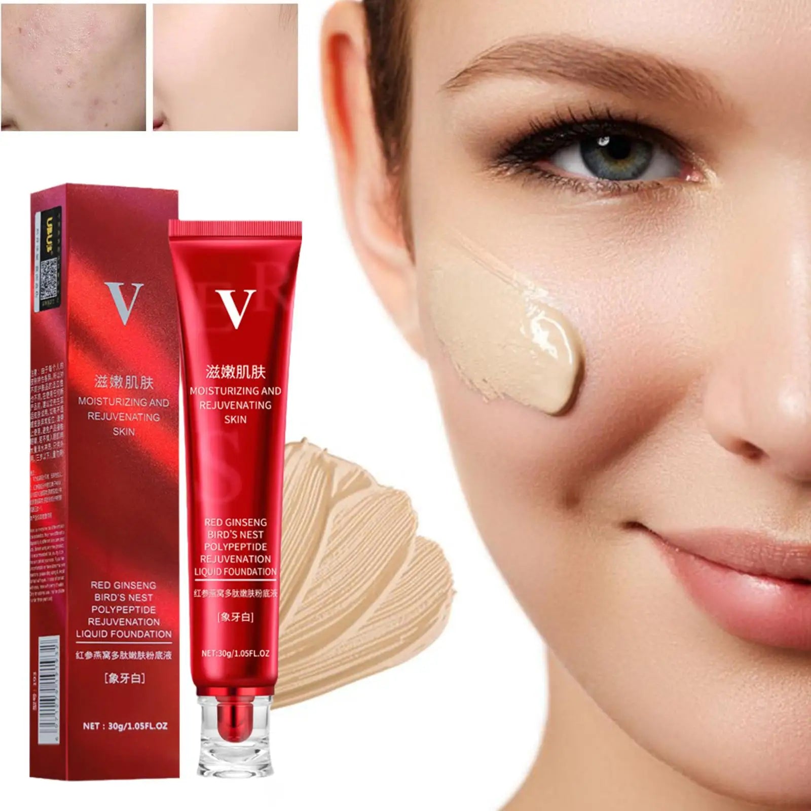 FV Moisturizing Liquid Foundation Tube – Lightweight Full Coverage Foundation