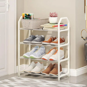 4 Tier Shoe Rack – Space Saving Shoe Organizer Shelf for Home & Entryway