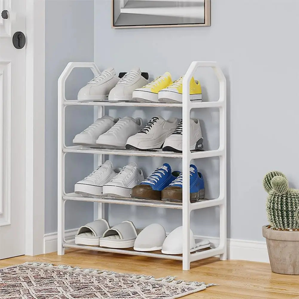 4 Tier Shoe Rack – Space Saving Shoe Organizer Shelf for Home & Entryway