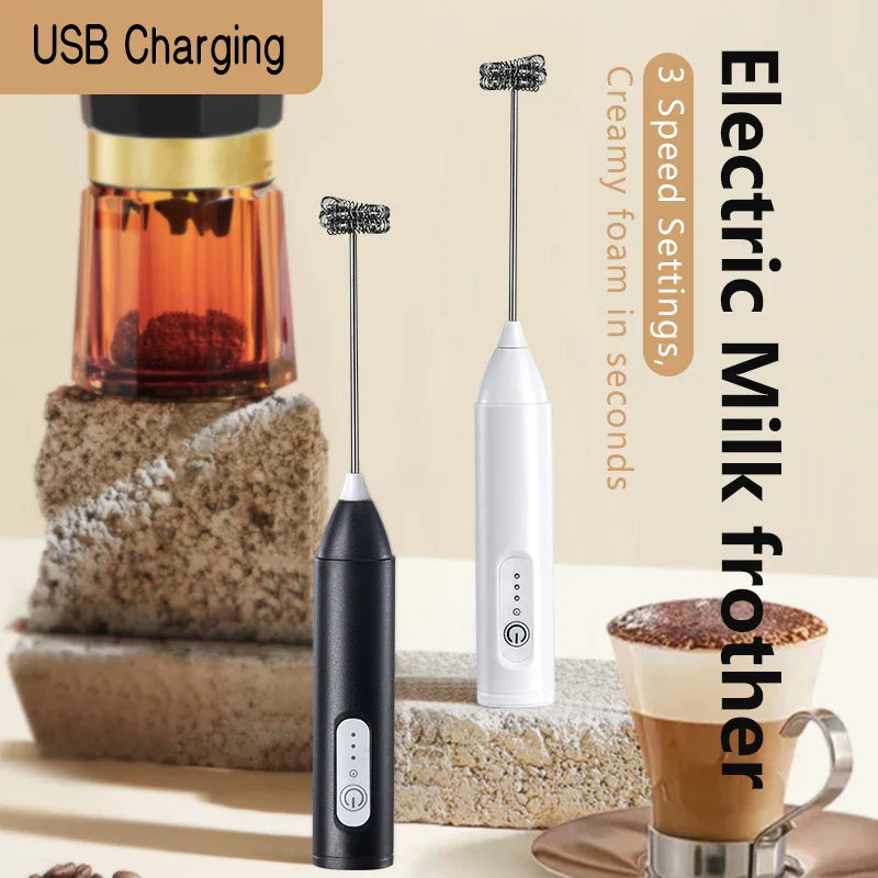 Rechargeable Coffee Beater – Electric Milk Frother | Double Loop