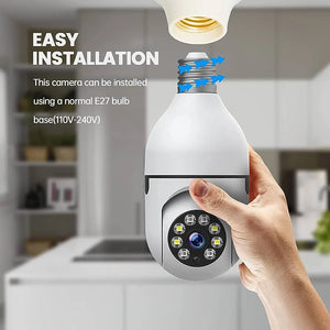 WiFi Bulb Camera 360° – HD Security Camera with Mobile App