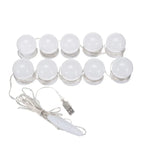 LED Vanity Mirror Light – 3 Color Modes Makeup Light (USB, Hollywood Style Lighting)