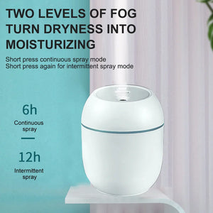 USB Humidifier Air Freshener – Quiet Mist Diffuser with LED Lights | Portable Room Moisturizer