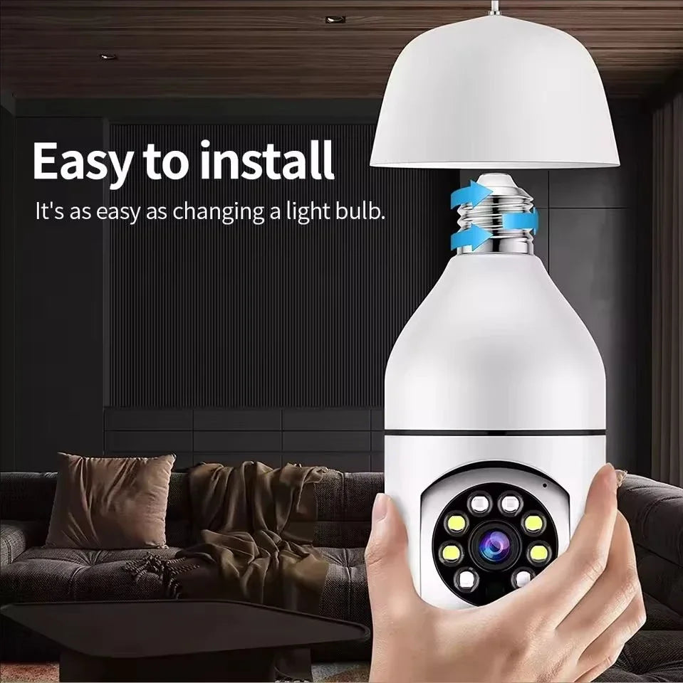 WiFi Bulb Camera 360° – HD Security Camera with Mobile App