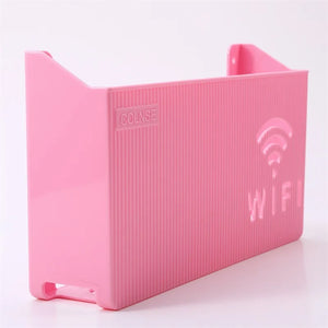 Wall Mounted WiFi Router Storage Box – Cable Organizer & Router Shelf