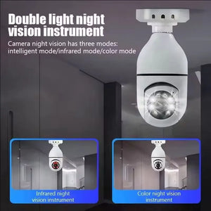 WiFi Bulb Camera 360° – HD Security Camera with Mobile App
