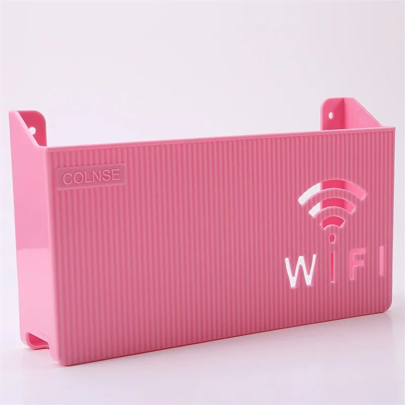 Wall Mounted WiFi Router Storage Box – Cable Organizer & Router Shelf