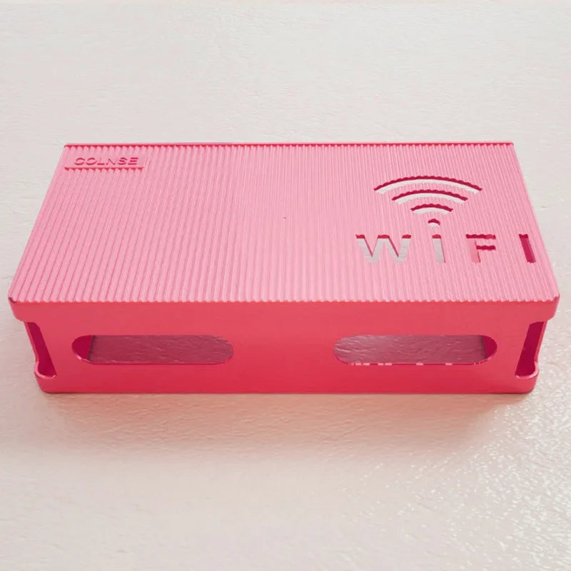 Wall Mounted WiFi Router Storage Box – Cable Organizer & Router Shelf