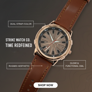 GearLine Dual Strap Gray & Brown Men Watch
