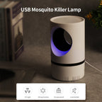 USB Power Electric Indoor Mosquito and Insect Killer With UV Light LED Mosquito Lamp Non-Toxic No Zapper Suction Fan