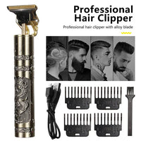 T9 Hair Cutting Machine Hair Clippers Rechargeable Beard Shaver for Men