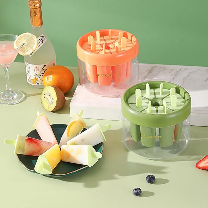 Plastics Ice Cream Mold DIY Dessert Popsicle Moulds Tray Ice Cube Maker Homemade Tools Party Supplies
