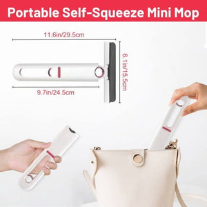 Portable & Foldable Self Squeeze Mop with Super Absorbent Cleaning Foam