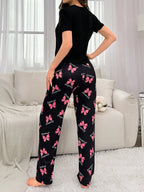 Black Bowknot Nightwear