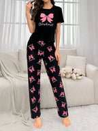 Black Bowknot Nightwear