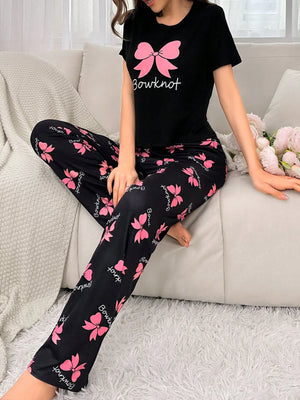Black Bowknot Nightwear
