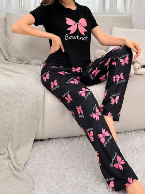Black Bowknot Nightwear