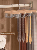 (Pack of 2) 8 in 1 Stainless Steel Anti Slip No Deformation Large Capacity Dormitory Clothes Drying Rack Sling Hanger