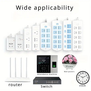 (Pack of 20) Double Sided Transparent Waterproof Self Adhesive Wall Hooks For Storage Organizer