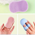 (Pack of 2) Soft Silicone Manual Facial Cleansing Finger Face Brush for Makeup Removal Nose and Wing Cleaner for Women