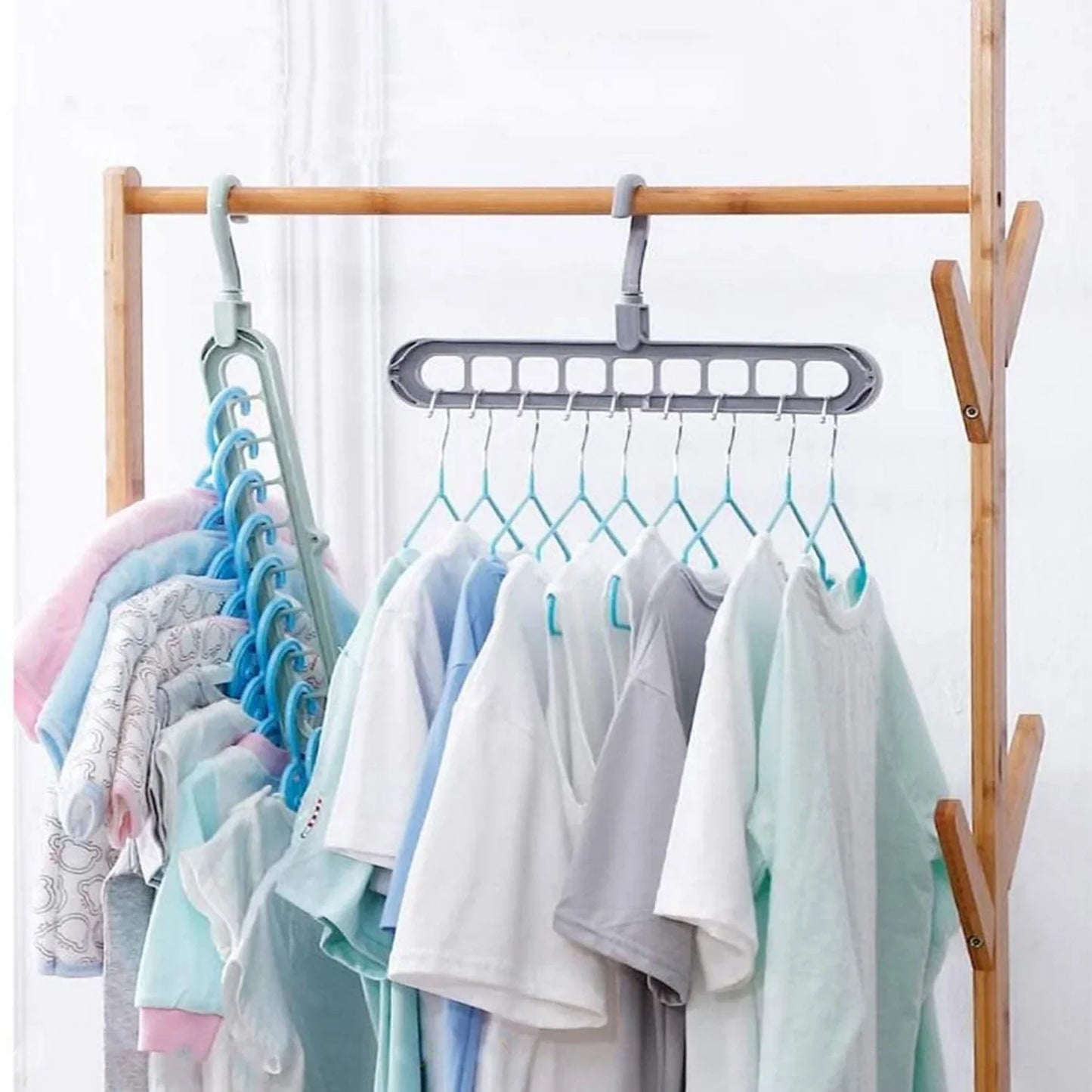 (Pack of 3) 9 Hole Magic Clothes Hanger