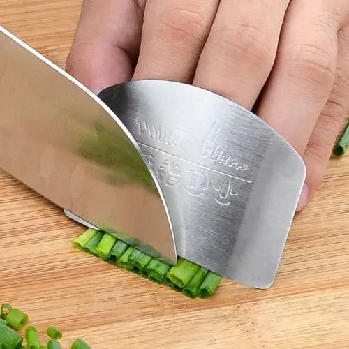 Buy 1 Get 2 Free Stainless Steel Finger Protector For Protect Fingers From Knife Cuts (3 Pcs)
