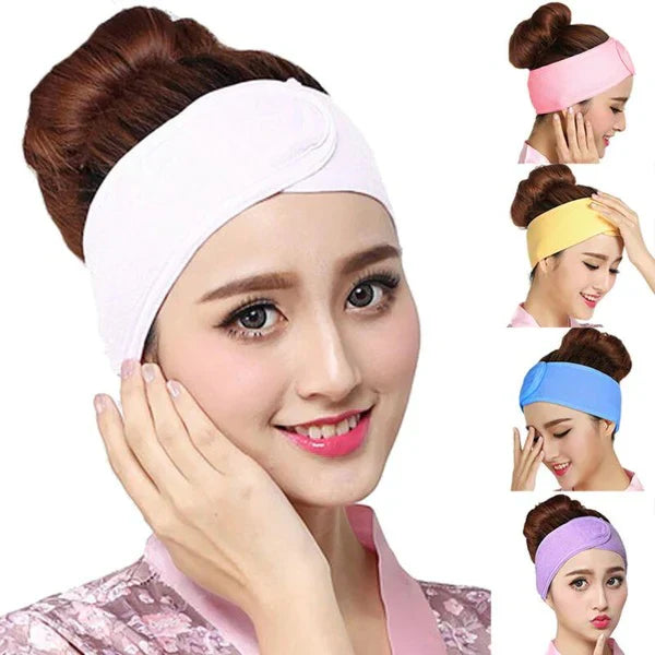 Soft Elastic Facial Hair Headband (1Pc)