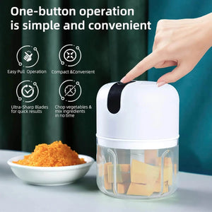 Portable Rechargeable Mini USB Food Processor Chopper
