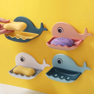 Self-Adhesive Wall Mounted Whale Soap Holder